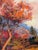 Nancy Paris Pruden "Orange Light" Contemporary Naturalistic Forested Nature Path Landscape Painting, 2020s For Sale - Image 11 of 11