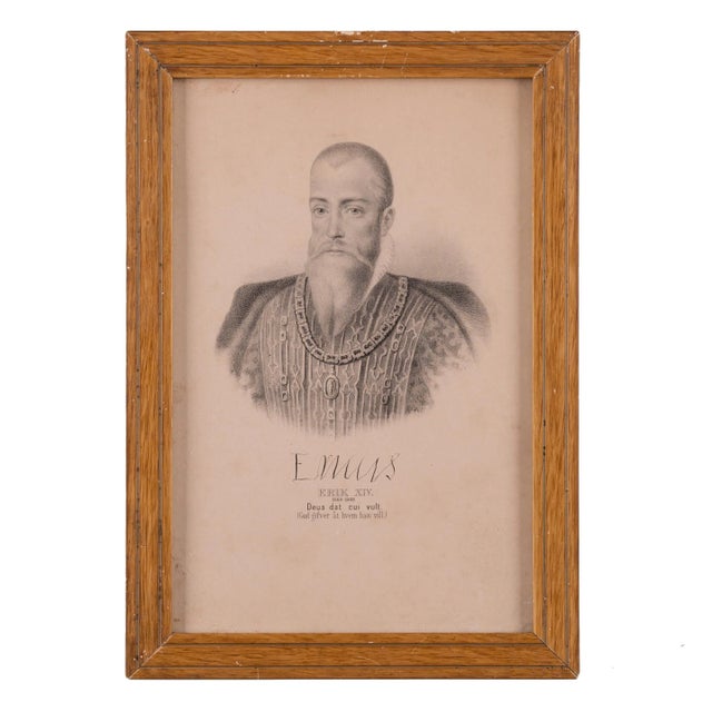 Traditional Swedish Monarchs - Set of 4 Lithographs For Sale - Image 3 of 9