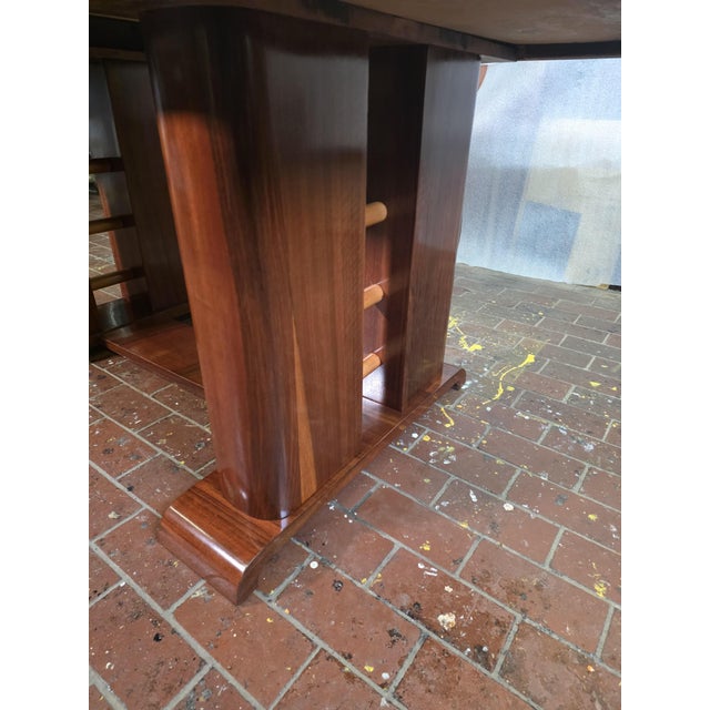Brown Art Deco Walnut Table, 1930s For Sale - Image 8 of 17