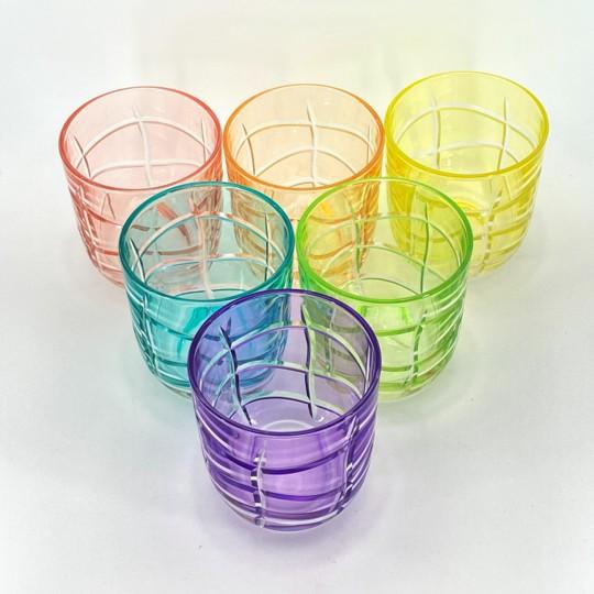 Dior Maison Pastel Harmony Tortoiseshell Small Glasses With Toile Presentation Box, Complete Set of 6 For Sale - Image 12 of 17