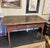 Circa 1797 Pennsylvania Farm Table With Original Red Brick Paint For Sale - Image 4 of 4