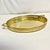 Brass Mid-Century Hollywood Regency Boho Chic Round Brass Tray. For Sale - Image 8 of 9