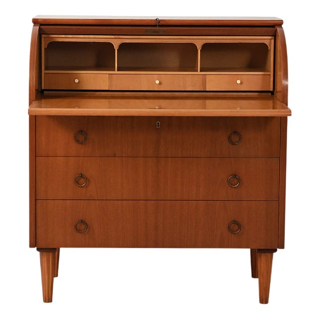 Secretary with Decorated Turned Legs, 1950s For Sale