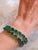 27 Carat Natural Emerald Tennis Bracelet, 14 Karat White Gold, 17gm, 7 Inch For Sale In New York - Image 6 of 8