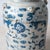 Ceramic Pair of Chinese Blue and White Glazed Jars With Foo Dog Lid Finials For Sale - Image 7 of 14