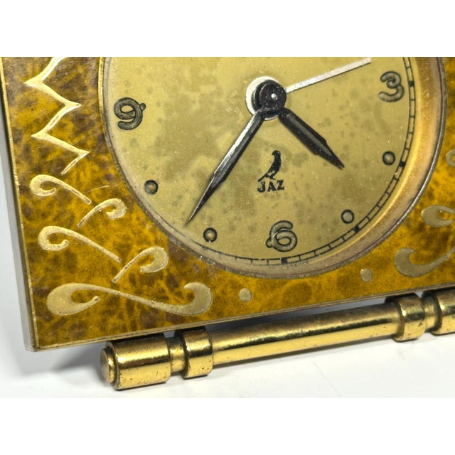 MCM Art Deco Jaz Najic Alarm Clock: French Vintage Display (c. 1950s) For Sale - Image 9 of 11