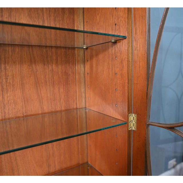 1930s Georgian Revival Walnut Library Bookcase, 1930s For Sale - Image 5 of 8