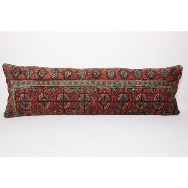 Here i am listing a 100% Handmade double knotted rug pillow cover, made from Vintage Turcoman Buhara carpet rug. This’s a...