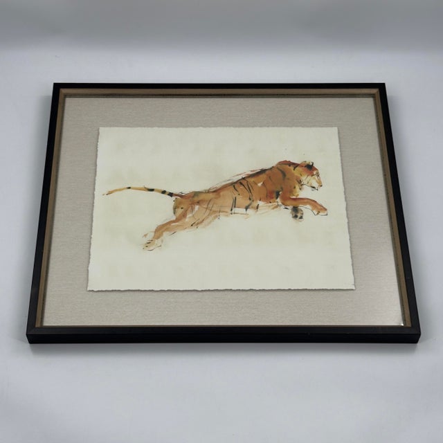 Anthropologie Wendover Pouncing Tiger 3 Wall Art Print For Sale In Tampa - Image 6 of 9