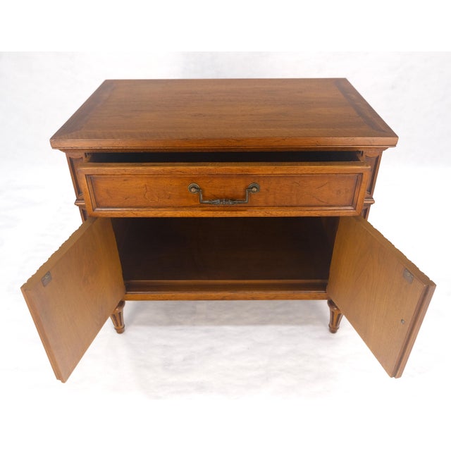 Baker Furniture Company Baker One Drawer 2 Doors End Table Night Stand MINT! For Sale - Image 4 of 8