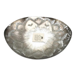 Vintage Dorothy Thorpe Atomic Splash Silver Tray For Sale