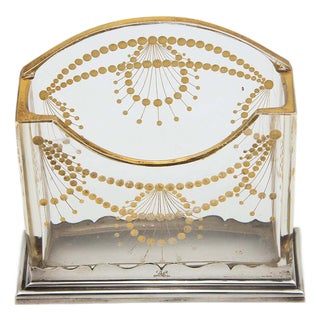 Cut Glass Letter Holder For Sale
