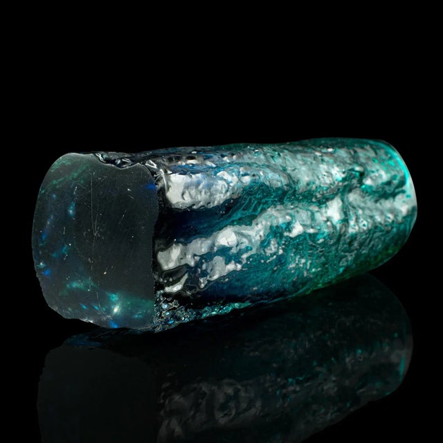 Glass 1950s Vintage Italian Art Glass Decorative Posy Vase For Sale - Image 7 of 10