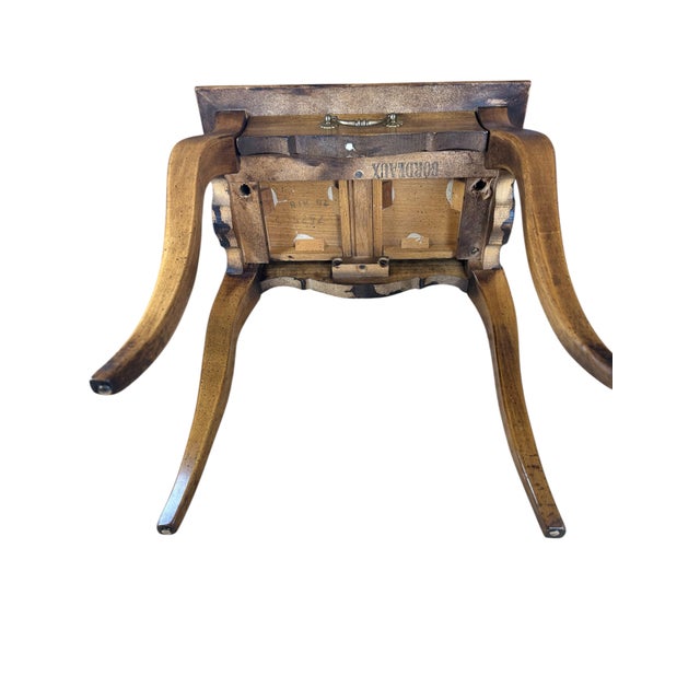 Vintage Diminutive Side Table With Brass Gallery For Sale - Image 10 of 11