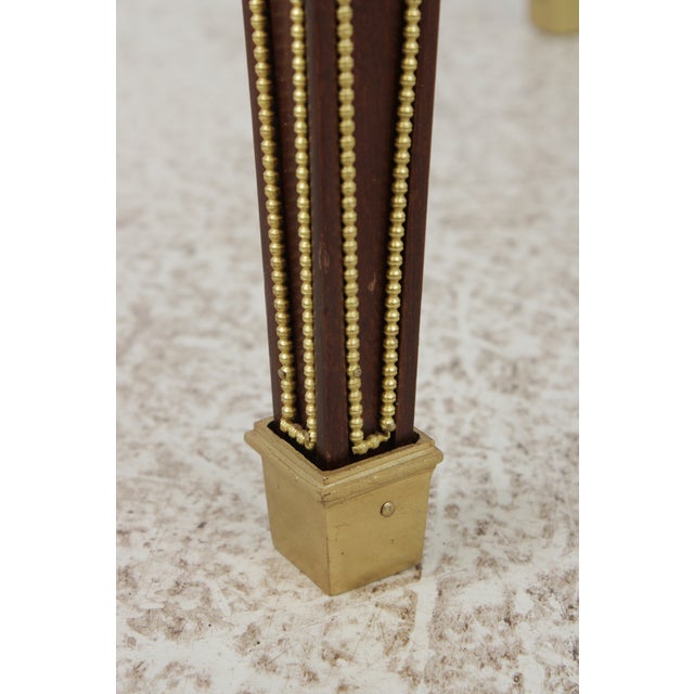 Vintage Louis XVI Dore Glass Coffee Cocktail Table For Sale - Image 9 of 13