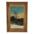 Large Antique Victorian Adirondack Landscape Oil Painting Snow Scene in Ornate Gold Frame For Sale