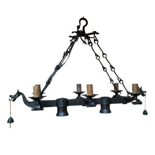 Dragon Chandelier, 1950s For Sale