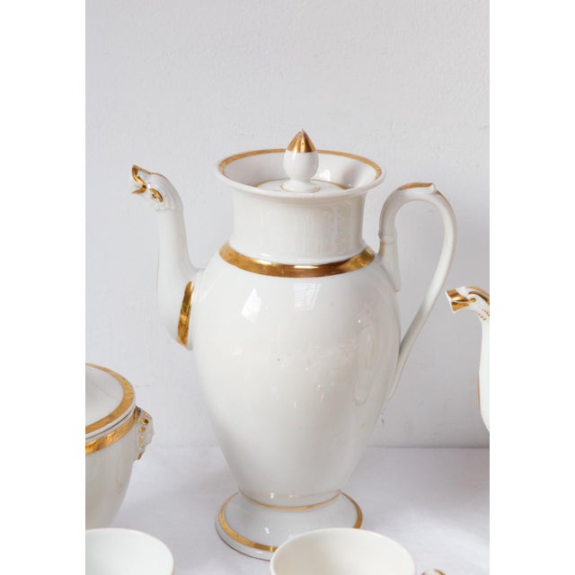 Antique Coffee Service in Limoges Porcelain, Set of 24 For Sale - Image 10 of 15