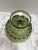 Glass Midcentury Large Green Glass Pedestal Bowl For Sale - Image 7 of 9