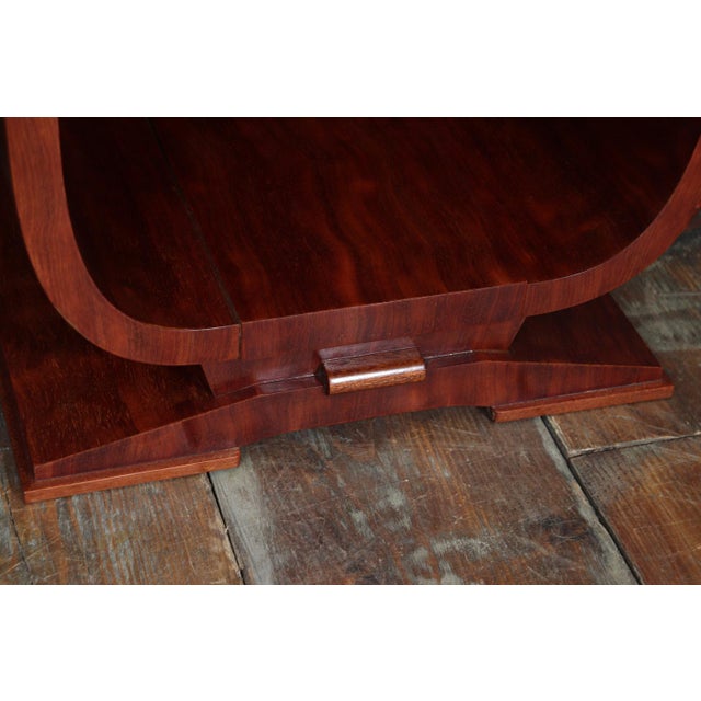 Wood Art Deco French Tulip-Form Bedside Cabinets in Bubinga, 1925, Set of 2 For Sale - Image 7 of 14