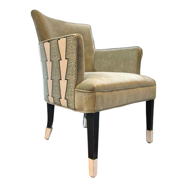 1950s Little Side Chair Reupholstered in Ottoline Fabric For Sale