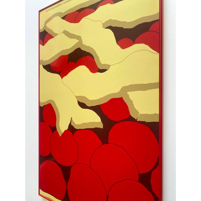 Herman Miller Summer Picnic Vintage 1975 Mid Century Modern Steven Frykholm " Cherry Pie " Silkscreen Print Framed Large Pop Art Poster For Sale - Image 13 of 15