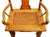 Mid 19th Century Antique Hand Carved and Lacquered Elmwood Chair from 19th Century China For Sale - Image 5 of 9