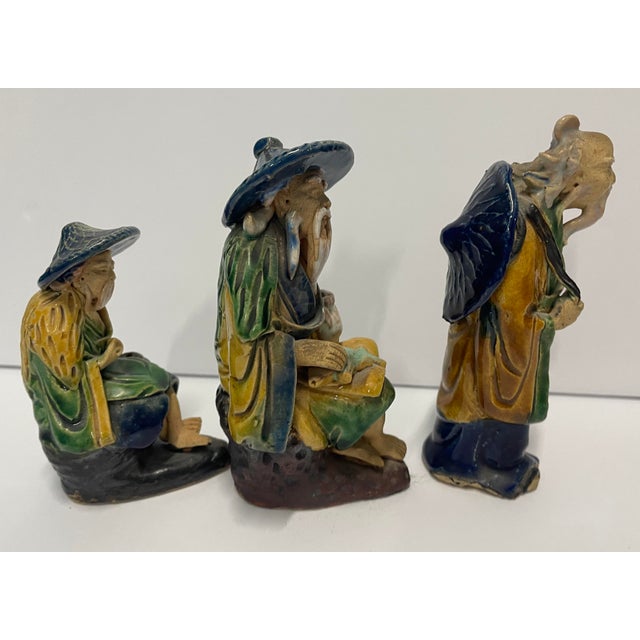 Chinese Mudmen Figures - Set of Three For Sale - Image 4 of 8