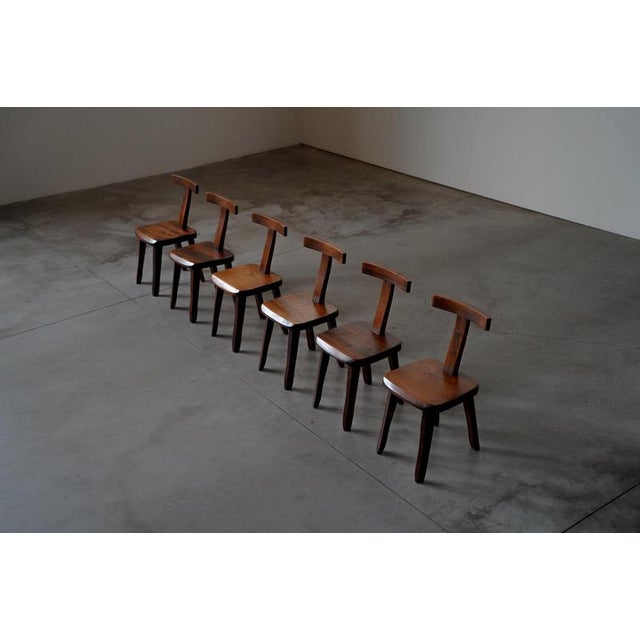 T Back Dining Chairs by Aranjou, 1960s, Set of 6 For Sale - Image 4 of 14