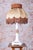 Art Deco Table Lamp in Ceramic and Textile Lampshade, Austria-Vienna, 1910s For Sale - Image 3 of 13