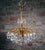 1960s Gilt Brass Leaf and Cascading Crystal Chandelier from Palwa, Germany, 1960s For Sale - Image 5 of 8