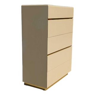Lane Postmodern Five-Drawer Tallboy Dresser, Mid-Century Modern, Mid-Century For Sale