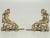 Antique French Solid Bronze Andirons or Chenets For Sale - Image 9 of 9