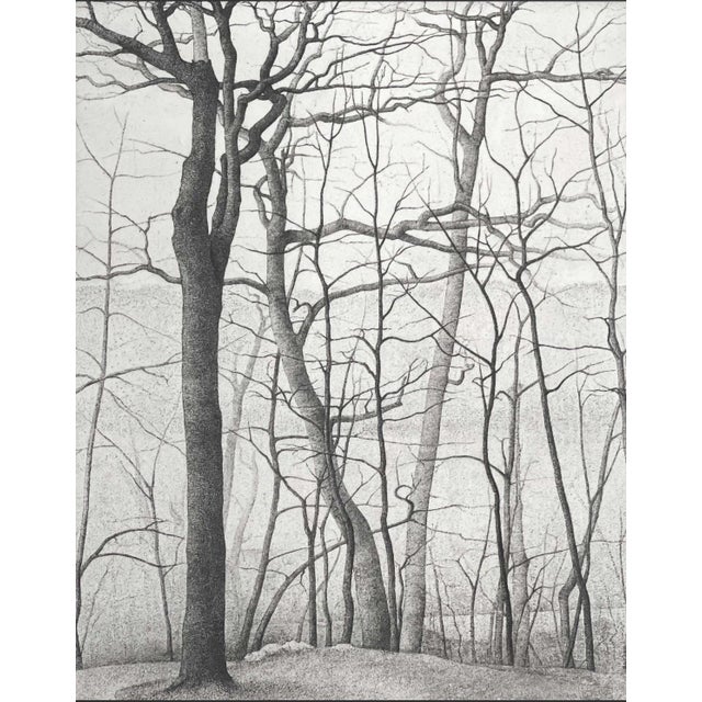 Etching titled “Crown Hill State 2” by American artist Bryan Kay, born 1944. Signed in lower right margin, numbered 9/42....