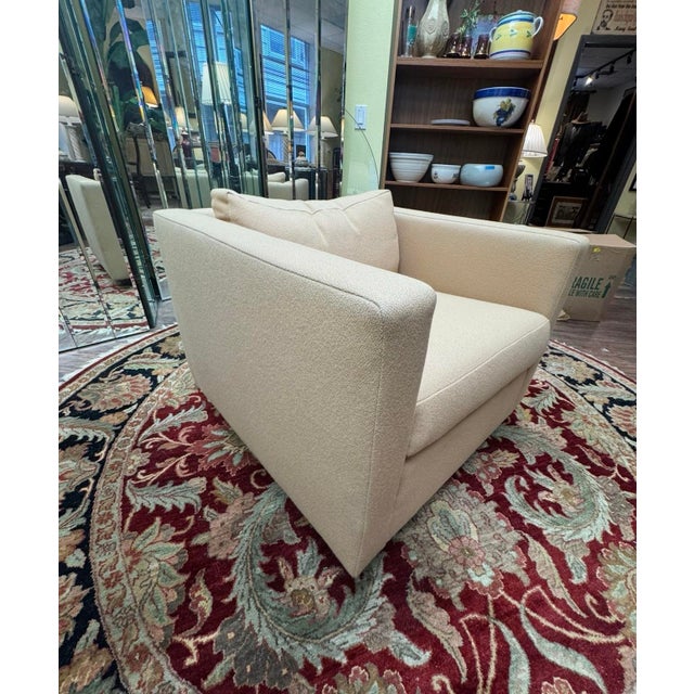 Vintage Charles Pfister for Knoll Lounge Chair in Knoll Camel Wool, 1970s For Sale - Image 9 of 11