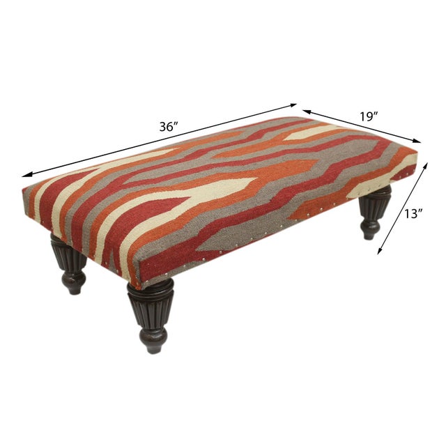 Stylish sophisticated and out of ordinary handmade Settee crafted by skilled artisans using vegetable dyed hand-woven...