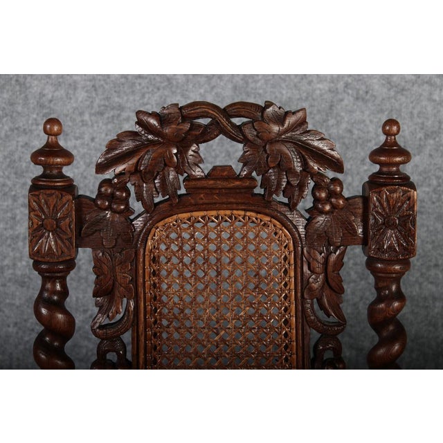 Antique Gründerzeit Chairs in Oak, 1880, Set of 2 For Sale - Image 14 of 18