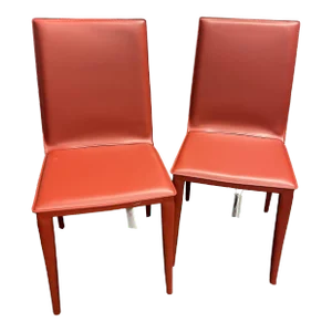 Design Within Reach Russian Red Bottega Chairs- Set of 2