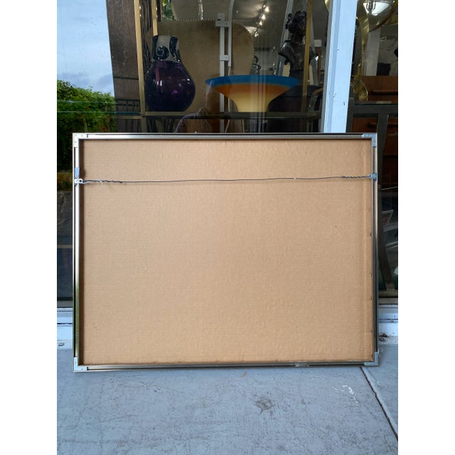 Printmaking Materials Geometric Abstract Artwork, Framed For Sale - Image 7 of 8