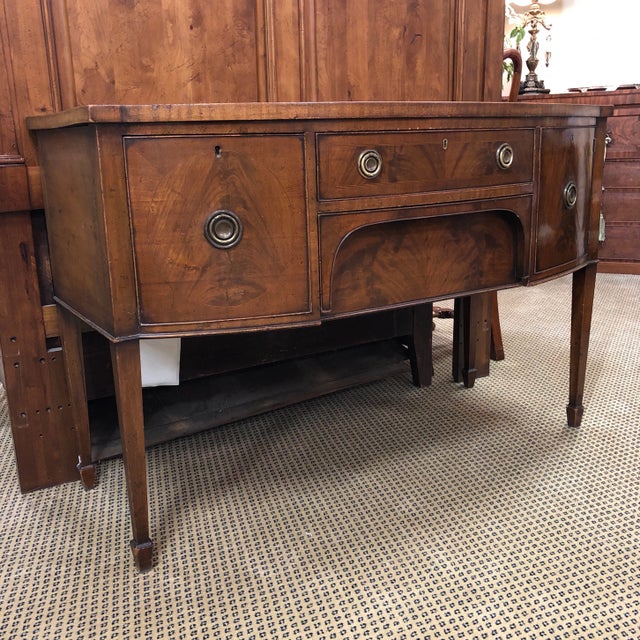 Hepplewhite English Hepplewhite Bowfront Brandy Board For Sale - Image 3 of 10