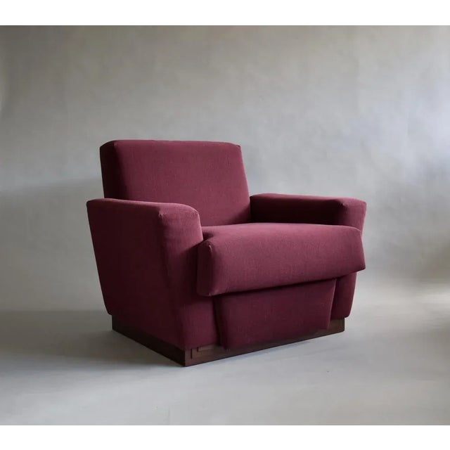 Red Antique Armchair by Frank Lloyd Wright, 1920s For Sale - Image 8 of 12
