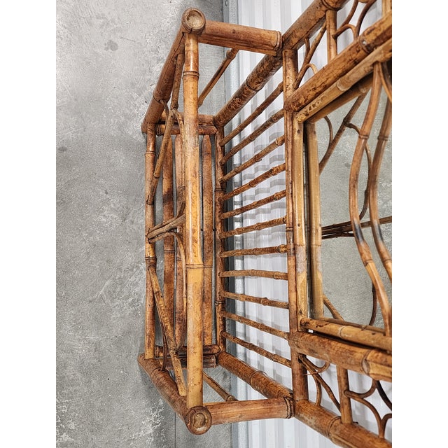 Mid-Century Tortoise Bamboo Hall Tree For Sale - Image 11 of 12