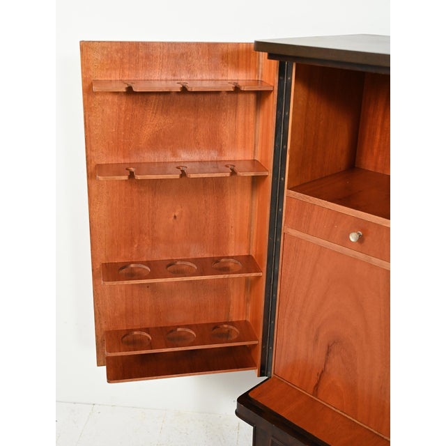 Scandinavian Bar Cabinet with Inlays, 1940s For Sale - Image 10 of 16