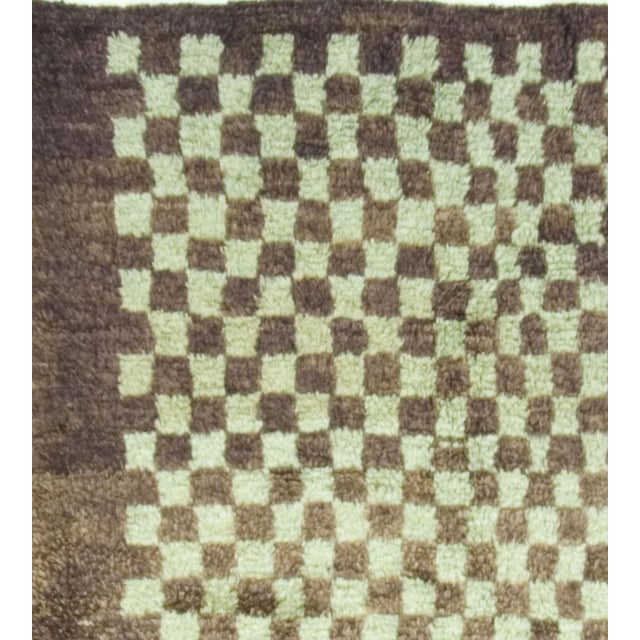 Contemporary Vintage Turkish Tulu Area Rug 4'3 X 6'7 For Sale - Image 3 of 5
