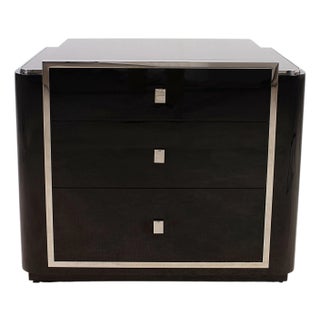 Ralph Lauren Art Deco Style Lacquered Duke Nightstand For Sale