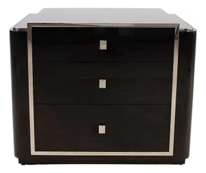 Ralph Lauren Art Deco Style Lacquered Duke Nightstand