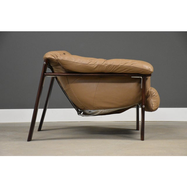 Percival Lafer Percival Lafer Leather and Jacaranda Lounge Chair For Sale - Image 4 of 11