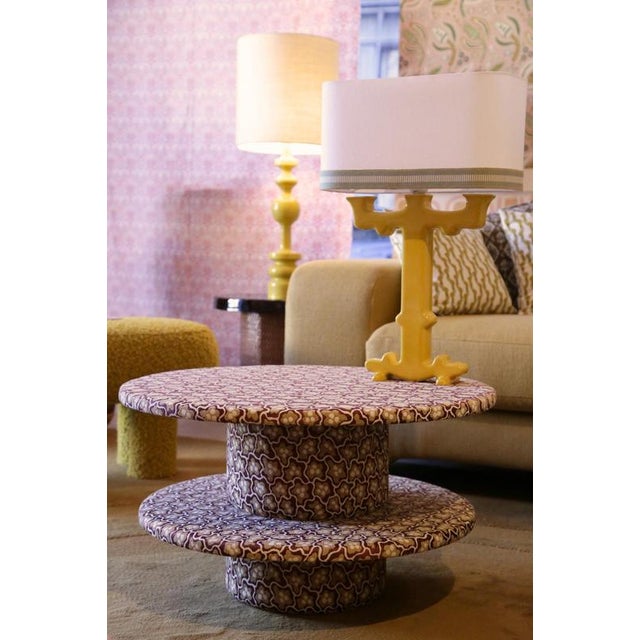 Rosalie 70 Coffee Table in Pine Wood and Fabric by Popus Editions For Sale - Image 4 of 6