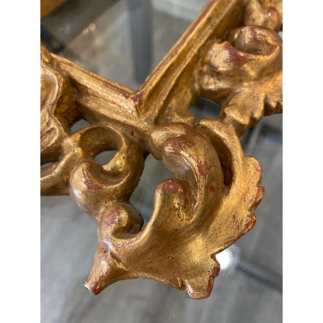 Baroque Gold Leaf-Gilded Carved Wood Frame, 1750 For Sale - Image 9 of 14
