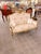 Bring the elegance of a French salon into your home with this exceptional Louis XV-style Rococo canapé loveseat,...